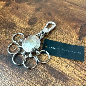 Marc by Marc Jacobs Multi-Ring Keychain in Silver